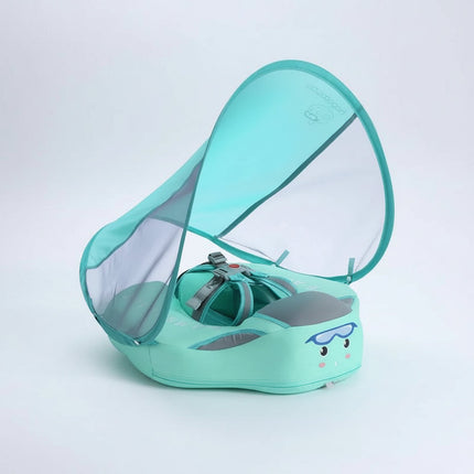 Baby Pool Float with Safety Harness & Sunshade Canopy | Safe Water Play for Infants and Toddlers