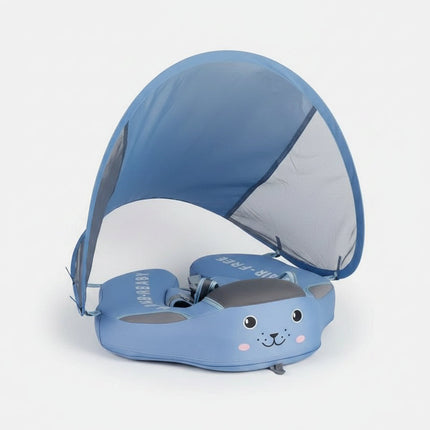 Baby Pool Float with Safety Harness & Sunshade Canopy | Safe Water Play for Infants and Toddlers