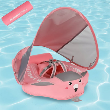 Baby Pool Float with Safety Harness & Sunshade Canopy | Safe Water Play for Infants and Toddlers