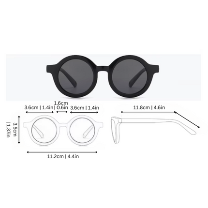Polarized Baby Sunglasses with Wraparound Design | Soft Silicone for Ultimate Eye Protection and Comfort