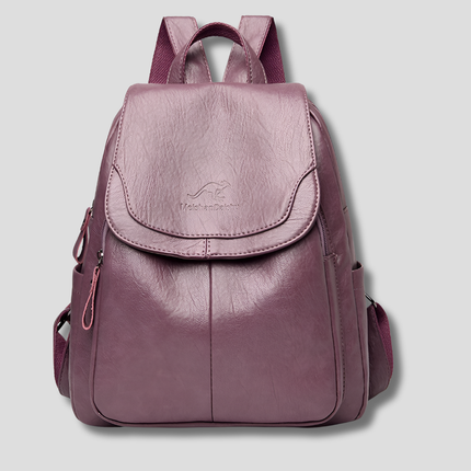 Anti-Theft Backpack for Women with Stylish Embossed Design | Organized Compartments for Secure Everyday Use