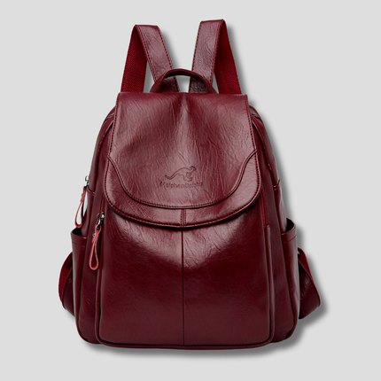 Anti-Theft Backpack for Women with Stylish Embossed Design | Organized Compartments for Secure Everyday Use