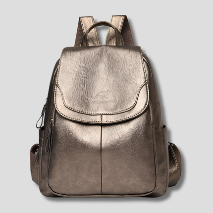 Anti-Theft Backpack for Women with Stylish Embossed Design | Organized Compartments for Secure Everyday Use