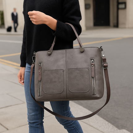 Womens Tote Bag, Large Work Tote Bag with Zipper and Shoulder Strap, Womens Purse for Office and Travel_07