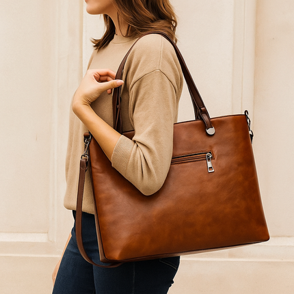 Womens Tote Bag, Large Work Tote Bag with Zipper and Shoulder Strap, Womens Purse for Office and Travel_00