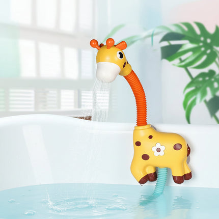 Water Spraying Giraffe Bath Toy with Soft Edges | Interactive Fun for Baby's Bath Time