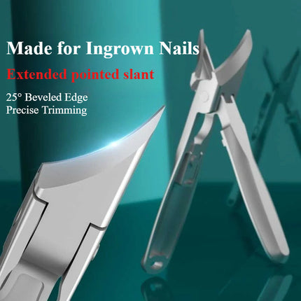 Nail Clippers for Ingrown Nails, Angled or Straight Edge Fingernail Clipper