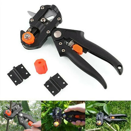 Garden Pruning and Grafting Tool with Sharp Blades and Ergonomic Grip for Shaping and Grafting