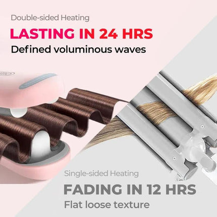 Hair Styler, Dual Barrel Beach Waver with Ionic Technology – image 4