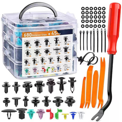 Bumper Clips, Automotive Clips 725 Pcs