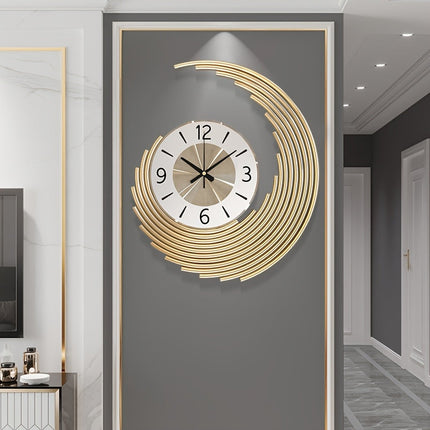 3D Metal Wall Clock with Silent Quartz Movement | Modern Decorative Timepiece for Stylish Interiors