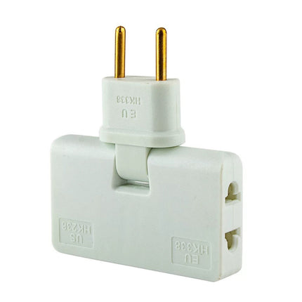 180 Degree Rotating Outlet Extender with 3 Outlets, Swivel Wall Plug Adapter for Behind Furniture, Dorms, 6 Colours