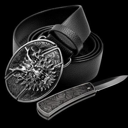 Self-Defense Belt with Hidden Knife Compartment | Discreet Protection Gear