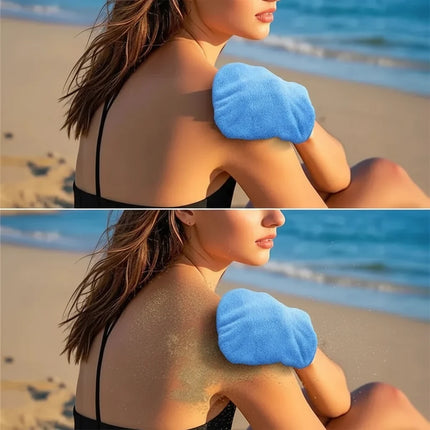 Sand Remover Mitts for Beach Use with Quick-Dry Design | Lightweight 2-Piece Set for Effortless Sand Removal