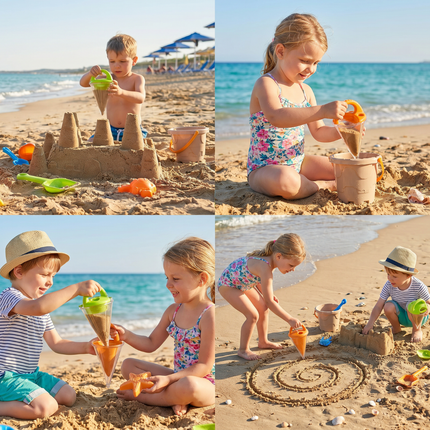 Creative Beach Toy Sand Funnel for Kids | Engaging Outdoor Play for Building Towers and Patterns