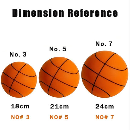 Silent Basketball, Foam Sports Ball for Dribbling with Mesh Bag – image 9