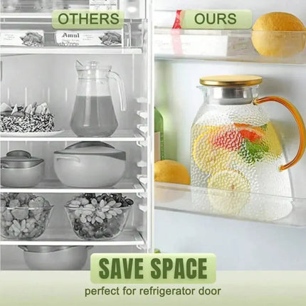 Borosilicate Glass Pitcher, Iced Tea Pitcher for Fridge Door – image 6