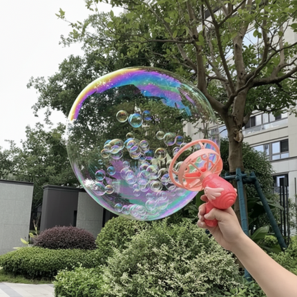 Automatic Bubble Gun Maker for Kids with Ergonomic Design | Creates Big Bubbles for Endless Indoor and Outdoor Fun