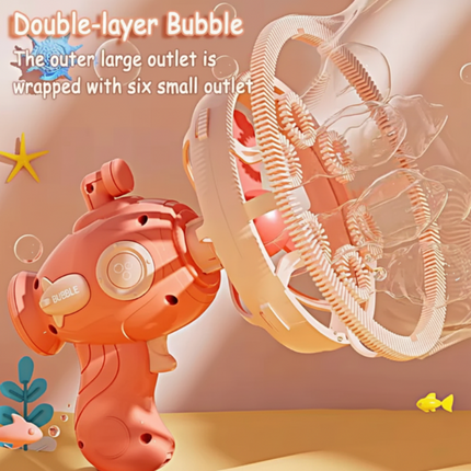 Automatic Bubble Gun Maker for Kids with Ergonomic Design | Creates Big Bubbles for Endless Indoor and Outdoor Fun