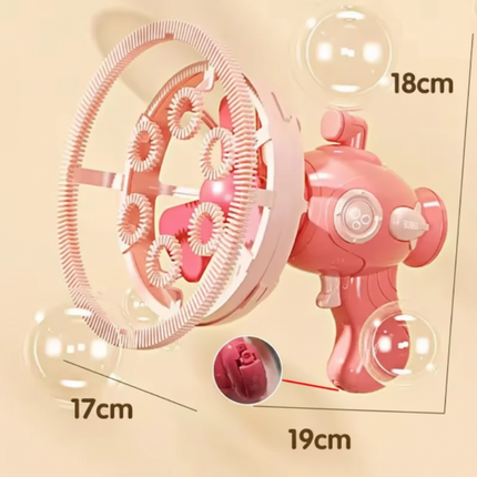 Automatic Bubble Gun Maker for Kids with Ergonomic Design | Creates Big Bubbles for Endless Indoor and Outdoor Fun