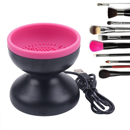 Automatic Makeup Brush Cleaner, Washes Cosmetic Brushes in Minutes and Lifts Leftover Product and Oils