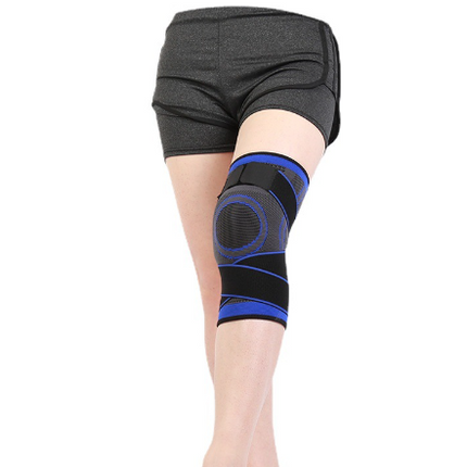Sports Knee Pads with Adhesive Tape, Breathable Double Beam Meniscus Support, Sizes S to XXXL