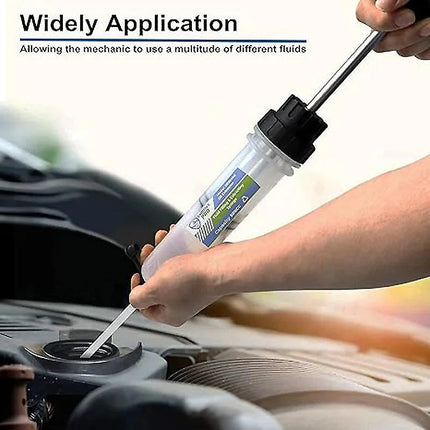 Oil Extractor Pump Syringe, Manual Siphon Pump and Fluid Transfer Pump, Oil Change Tool for Transmission and Brake Fluid