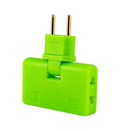 180 Degree Rotating Outlet Extender with 3 Outlets, Swivel Wall Plug Adapter for Behind Furniture, Dorms, 6 Colours