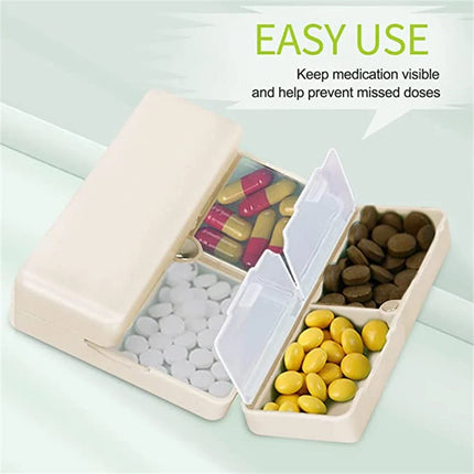 Travel Pill Organizer 7 Compartment, Portable Pill Box for Purse and Pocket – image 6