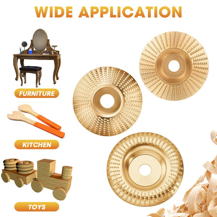 Wood Grinding Disc Set of 3, Wood Carving Tools