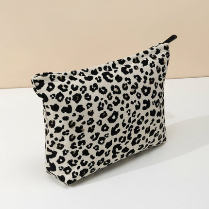 Leopard Makeup Bag for Travel Organization with Stylish Design | Lightweight Cosmetic Pouch for Beauty Essentials