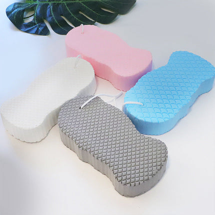 Exfoliating Bath Sponge, Super Soft Reusable Body Scrubber for Daily Shower Exfoliation, No Body Wash Needed