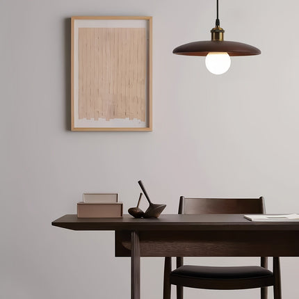 Solid Wood Pendant Light with Adjustable Suspension | Nordic Design for Soft Ambient Glow