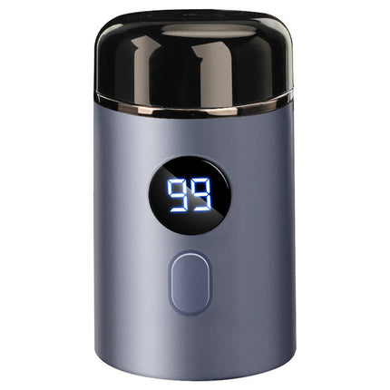 Compact Electric Shaver with Dual Blade Heads, Small Travel Razor in Gray, Avocado, Gold or Blue for Easy Everyday Shaving