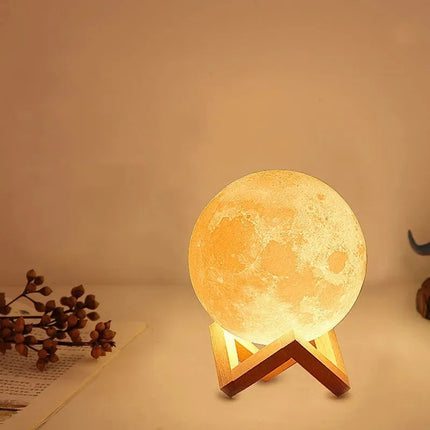 Moon Lamp with Adjustable Brightness | Unique Night Light for Relaxing Ambiance