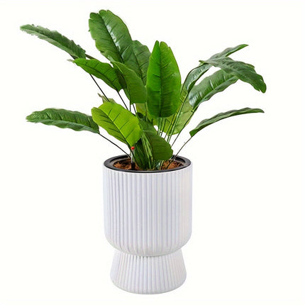 Self-Watering Flower Pot with Water Level Indicator | Elegant Wine Glass Design for Effortless Plant Care
