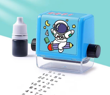 Math Practice Question Roller for Kids, Addition, Subtraction, Multiplication or Division Drills at Home
