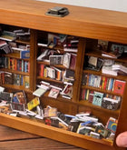 Miniature Bookshelf with About 200 Mini Books – image 4