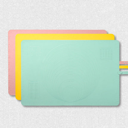 Extra Large Silicone Baking Mat with Non Stick Surface for Rolling Dough, Wipe Clean Pastry Mat in 3 Colour Options