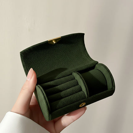 Travel Jewelry Box with Snap Closure, Velvet Keepsake Box for Rings and Earrings, Mothers Day Gift for Mom_01