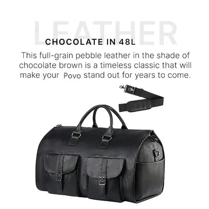 Duffle Bag for Travel, Convertible Garment Bag with Shoe Compartment – image 6