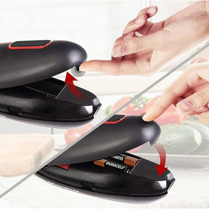 Electric Can Opener with Ergonomic Handle, Automatic Smooth Edge Opener for Large and Small Cans, Steady Operation