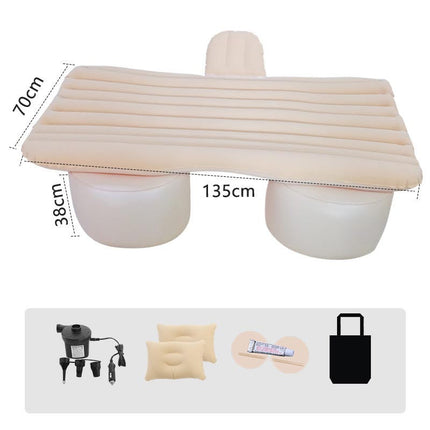 Inflatable Car Bed with Electric Pump, Puncture Resistant Air Mattress for the Back of the Car, 3 Colors, for Road Trips