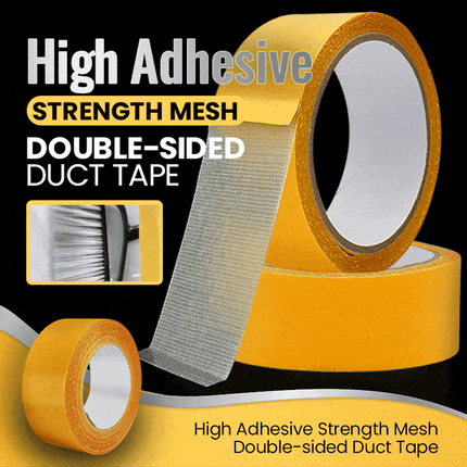 Heavy Duty Double Sided Tape, Double Sided Carpet Tape for Rugs, Strong Adhesive Tape with Glass Fiber Mesh for Mounting
