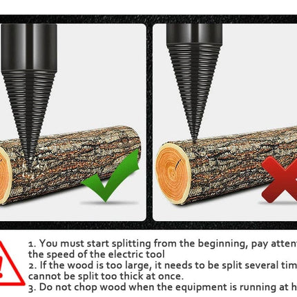 Log Splitter Drill Bit, Firewood Splitter Drill Cone