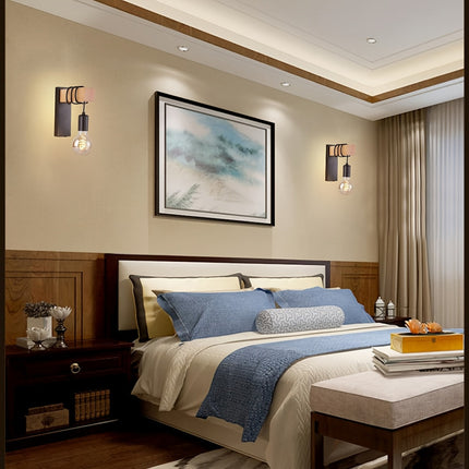 Modern Industrial Wall Sconce with E27 Base & Metal Finish | Versatile Lighting for Bedrooms and Hallways