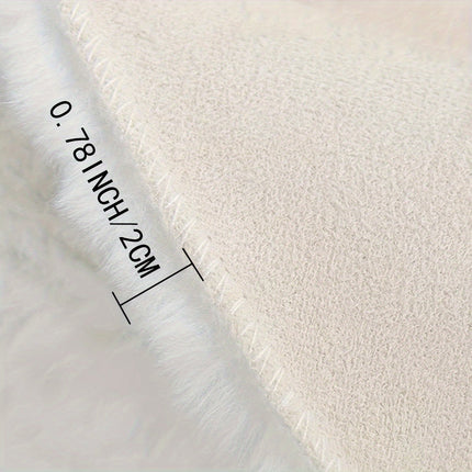Round Bubble Rug with Unique Fleece Texture | Soft Fluffy Carpet for Cozy Modern Decor