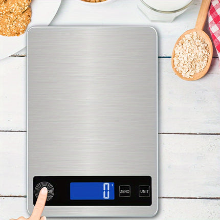 15kg Digital Kitchen Scale with USB Rechargeable Battery | Waterproof Design for Accurate Food Measurements