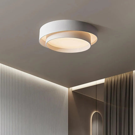 Nordic Round LED Ceiling Light with Soft Ambient Glow | Minimalist Flush Mount Lamp for Modern Interiors