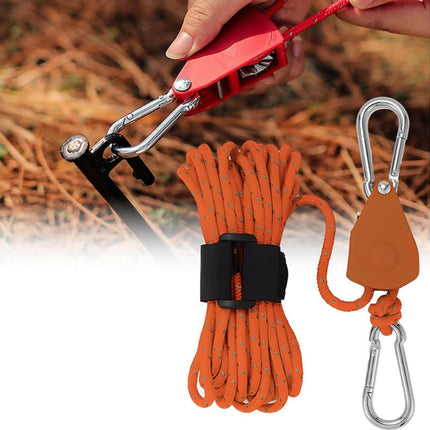 High-Strength Camping Rope with Reflective Cord | Lightweight 13ft Rope for Easy Tent Setup and Outdoor Use